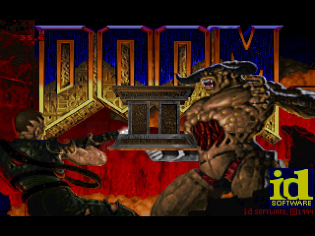 Doom II (Macintosh) screenshot: Game title screen