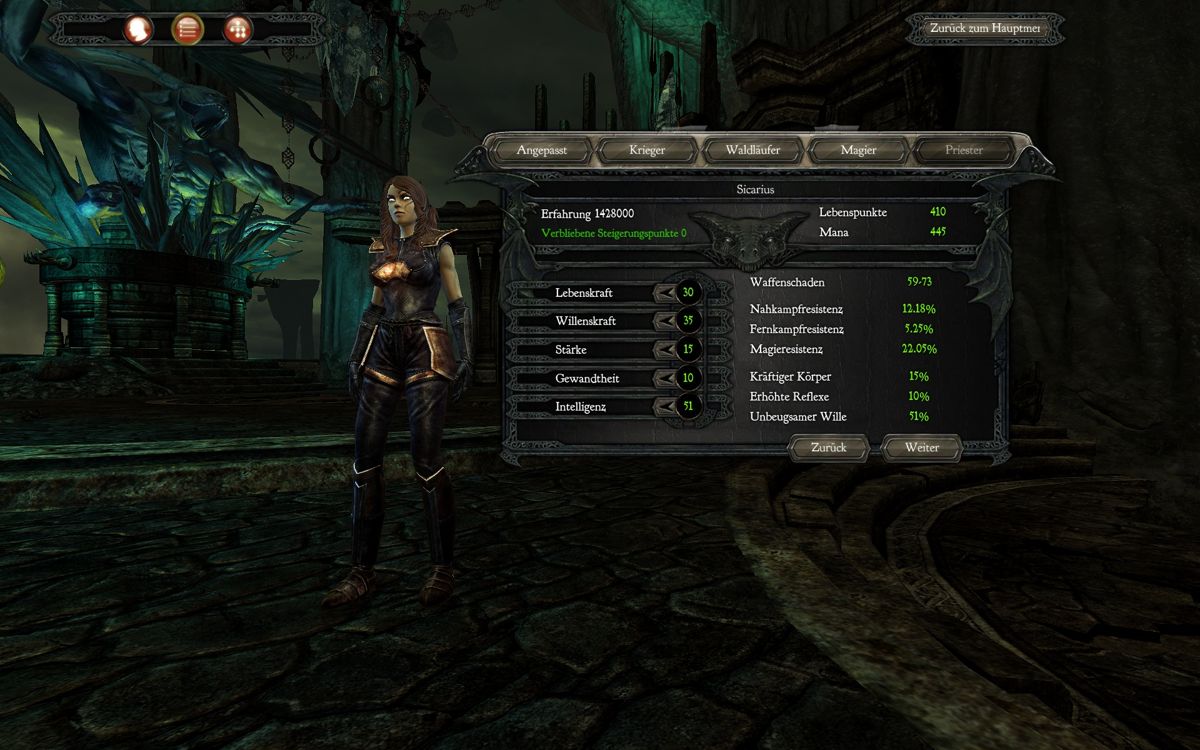 Divinity II: Flames of Vengeance (Windows) screenshot: You can either import an existing character or start fresh with a new one at level 35.