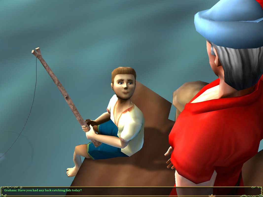 The Silver Lining: Episode Two - Two Households (Windows) screenshot: Talking to Fishing Boy