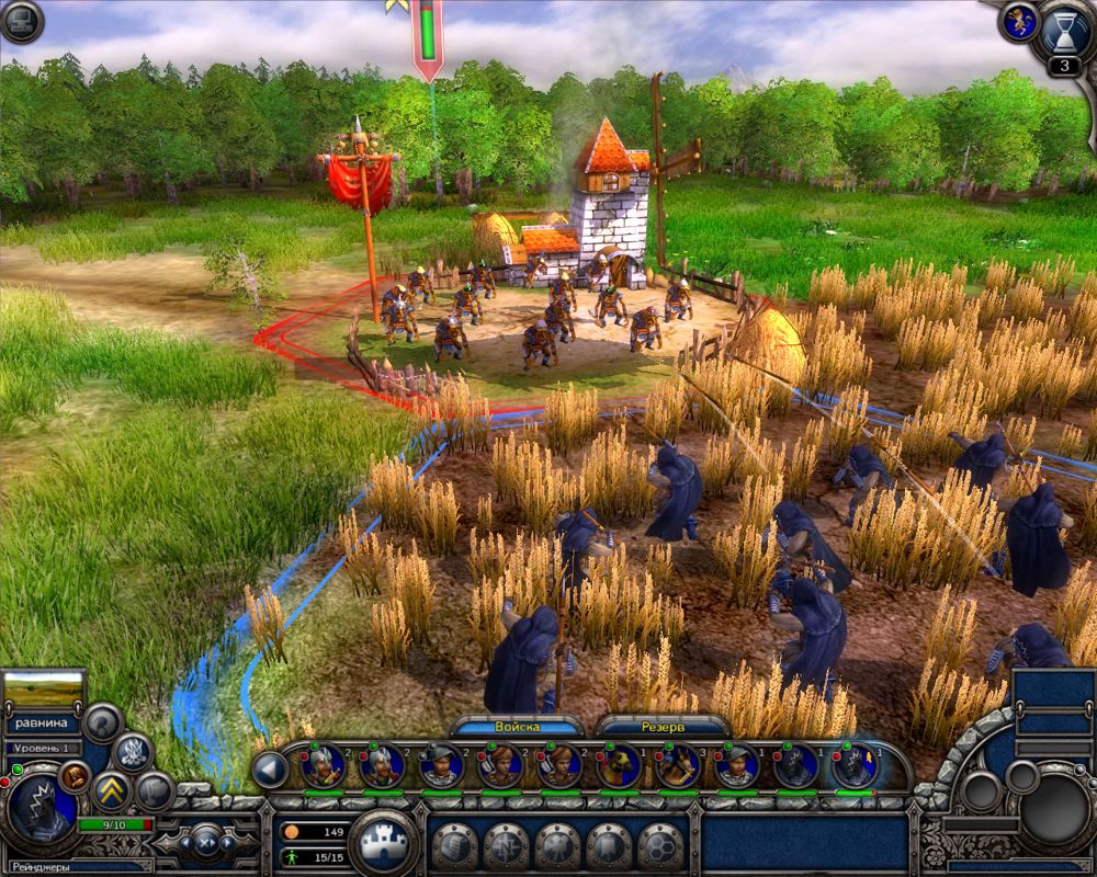 Fantasy Wars (Windows) screenshot: Detailed view of the battle