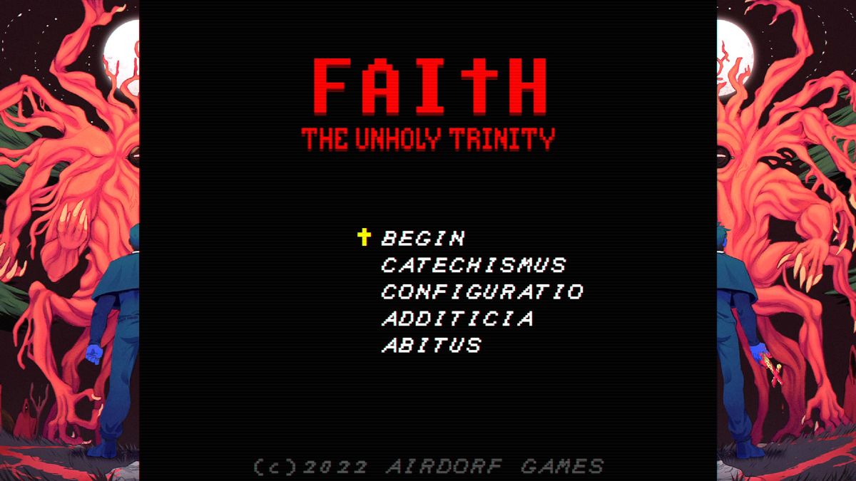 Faith (Windows) screenshot: Main menu