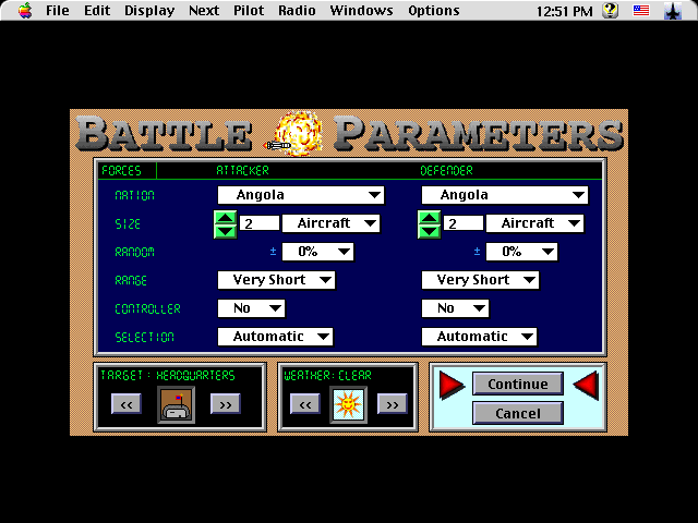 Screenshot of Flight Commander (Macintosh, 1993) - MobyGames