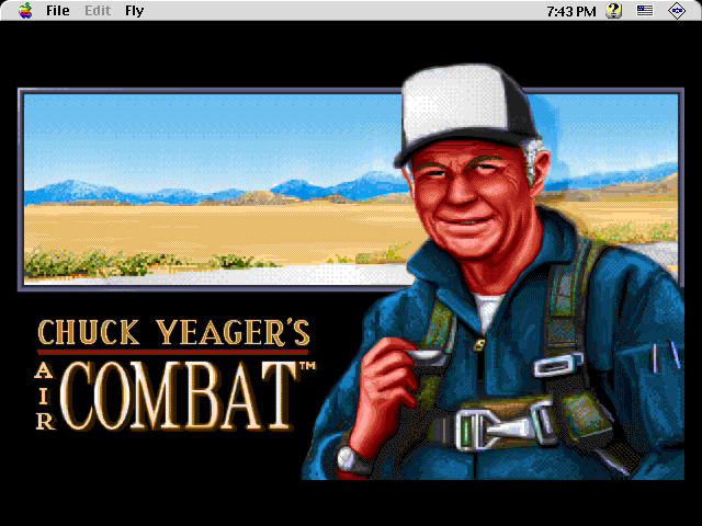 Chuck Yeager's Air Combat (Macintosh) screenshot: Title