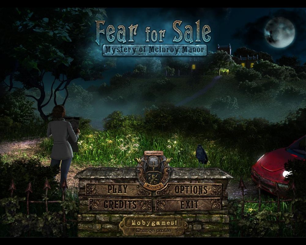 Fear for Sale: Mystery of McInroy Manor (Windows) screenshot: Title / main menu