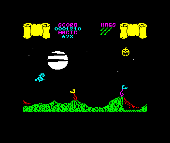 Cauldron (ZX Spectrum) screenshot: Martin Smith, Smashing Pumpkins