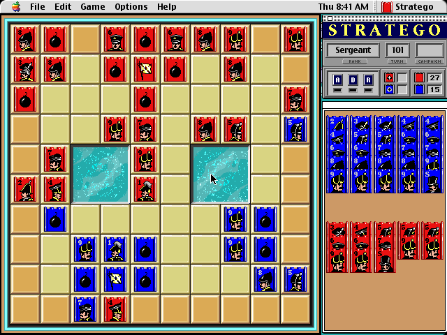 Stratego (Macintosh) screenshot: Board - modern