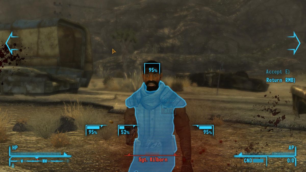 Fallout: New Vegas (Windows) screenshot: V.A.T.S. is back