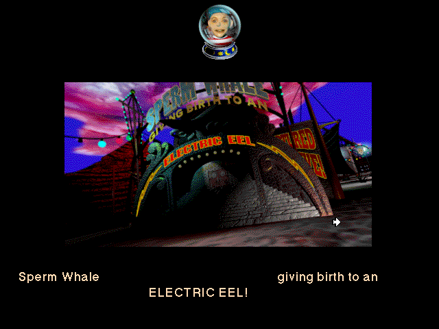 The Residents' Bad Day on the Midway (Macintosh) screenshot: Sperm Whale show