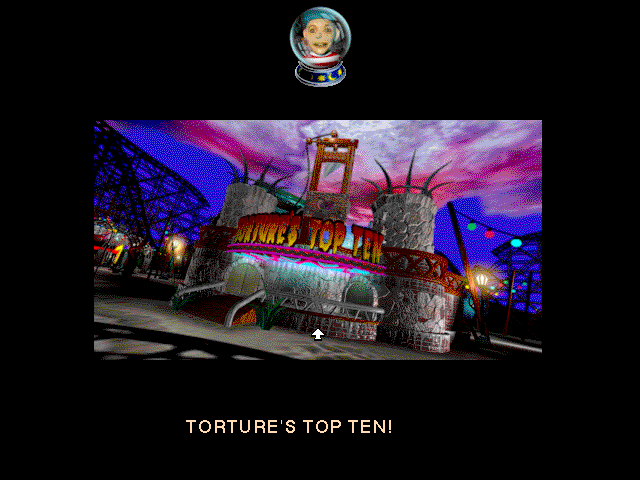 The Residents' Bad Day on the Midway (Macintosh) screenshot: Tourture's top ten