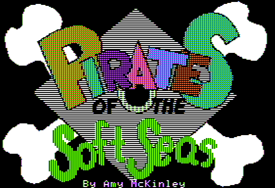Microzine #5 (Apple II) screenshot: Pirate of the Soft Seas - Title Screen