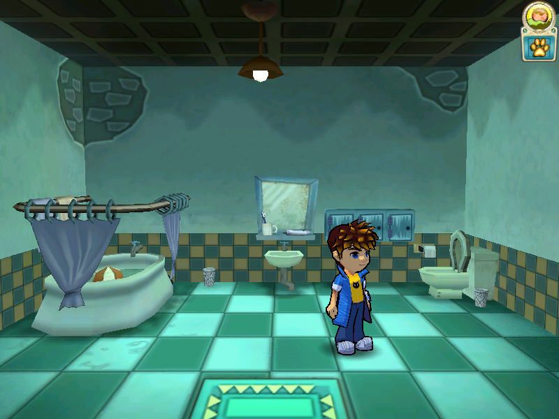 Tun Town 2 (Windows) screenshot: I remember this toilet from the previous game, but not in such 3D splendor :)