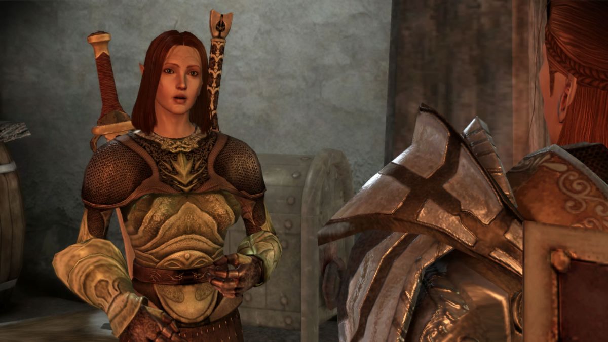 Dragon Age: Origins - Witch Hunt (Windows) screenshot: Ariane, the Elf warrior