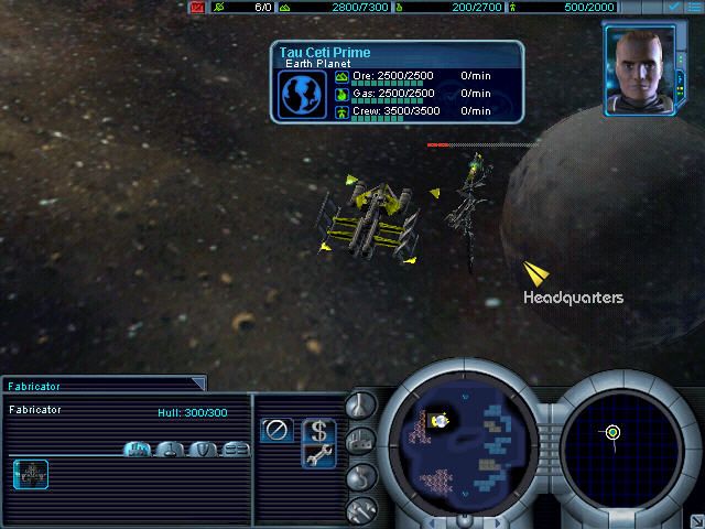 Conquest: Frontier Wars (Windows) screenshot: Building HQ