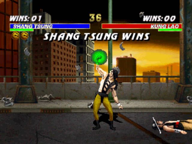Mortal Kombat 3 (Windows) screenshot: Shang Tsung Wins!