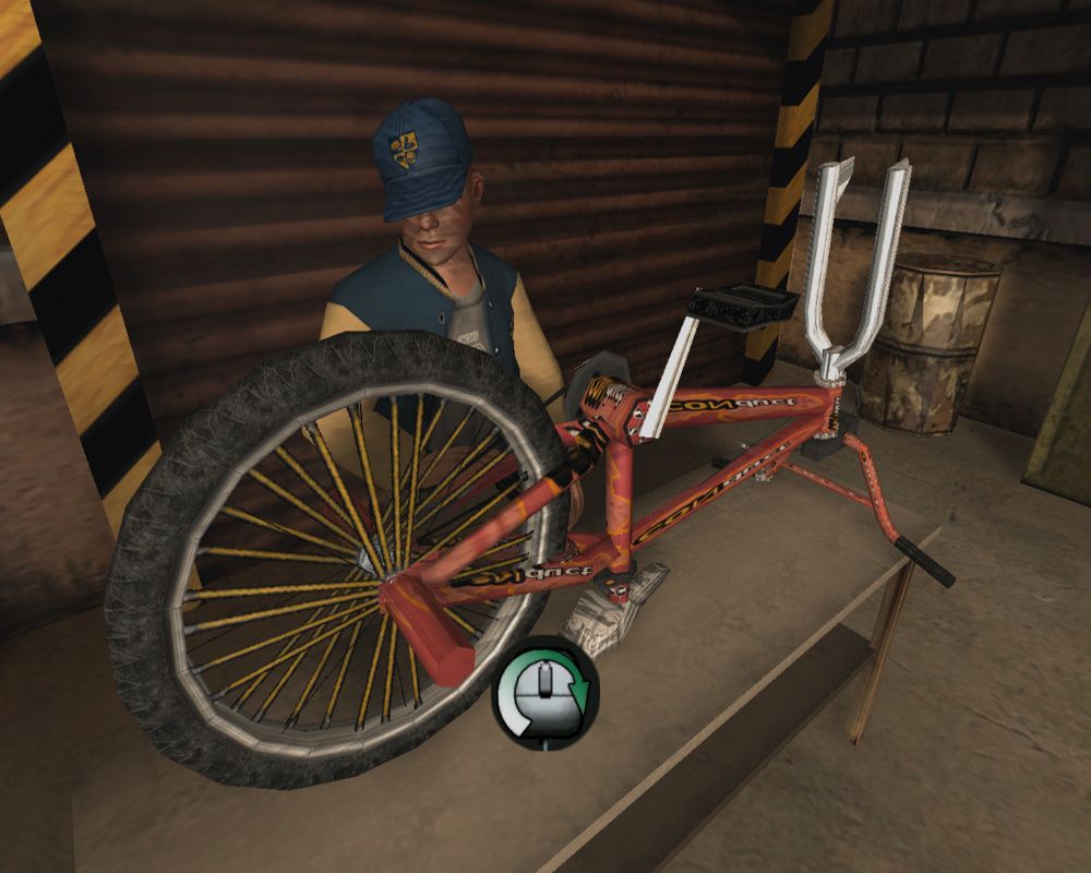 Bully: Scholarship Edition (Windows) screenshot: You can fine-tune your bicycle at the shop class.