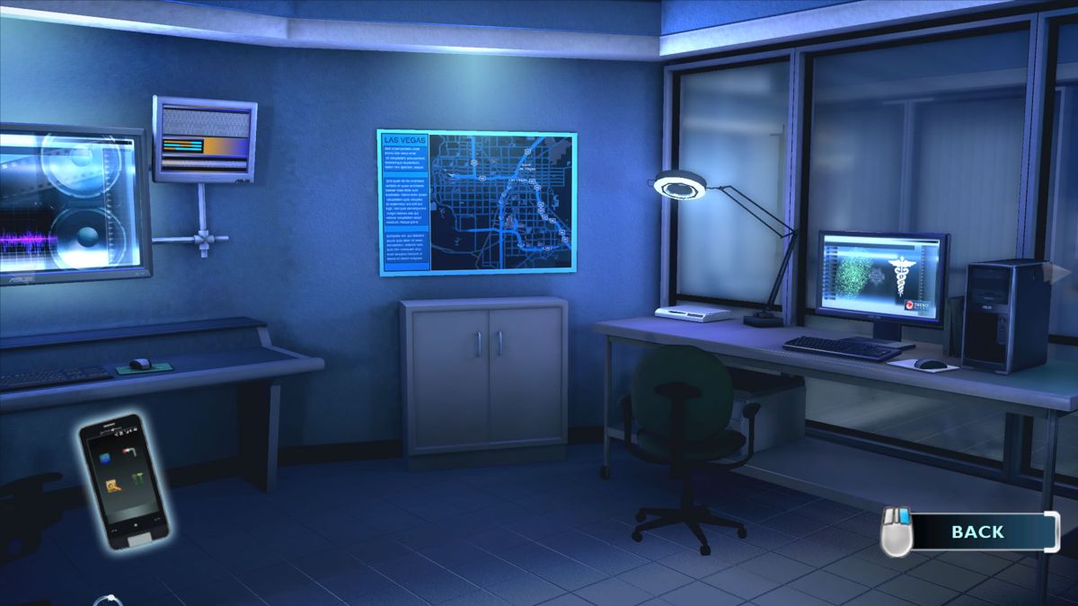 CSI: Crime Scene Investigation - Fatal Conspiracy (Windows) screenshot: A part of the crime lab