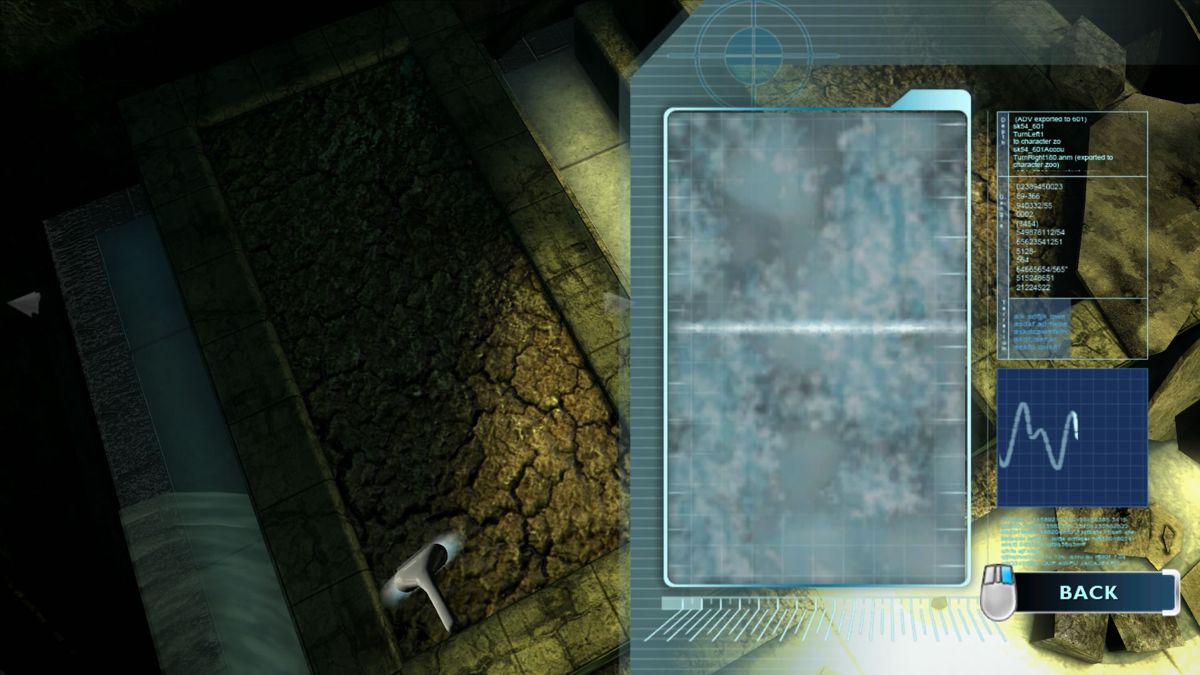 CSI: Crime Scene Investigation - Fatal Conspiracy (Windows) screenshot: Scanning the mud bath for things beneath...