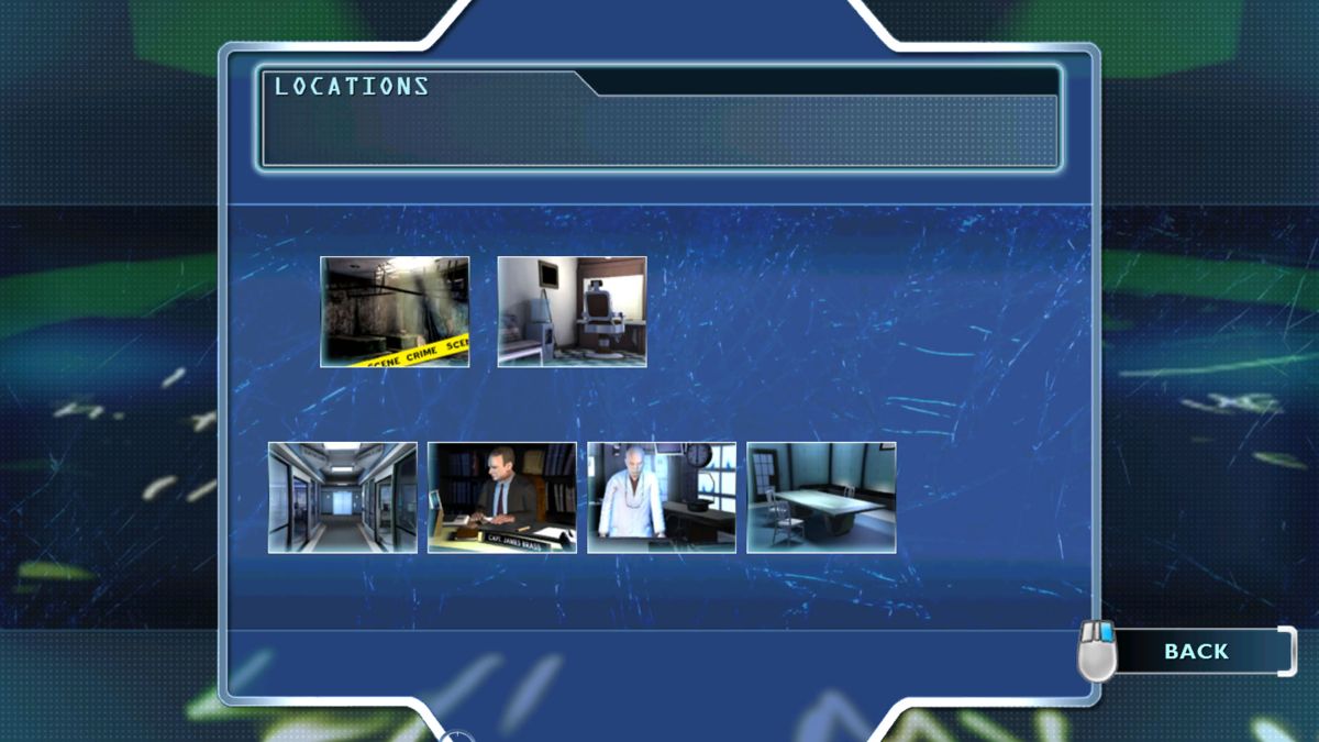 CSI: Crime Scene Investigation - Fatal Conspiracy (Windows) screenshot: Choosing the next location