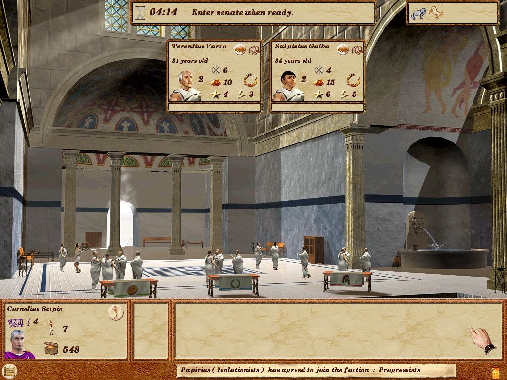Pax Romana (Windows) screenshot: Baths (Forum)