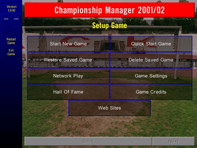 Championship Manager: Season 01/02 (Windows) screenshot: After the game settings, which tweaks the game controls, comes the screen that tweaks the game play options
