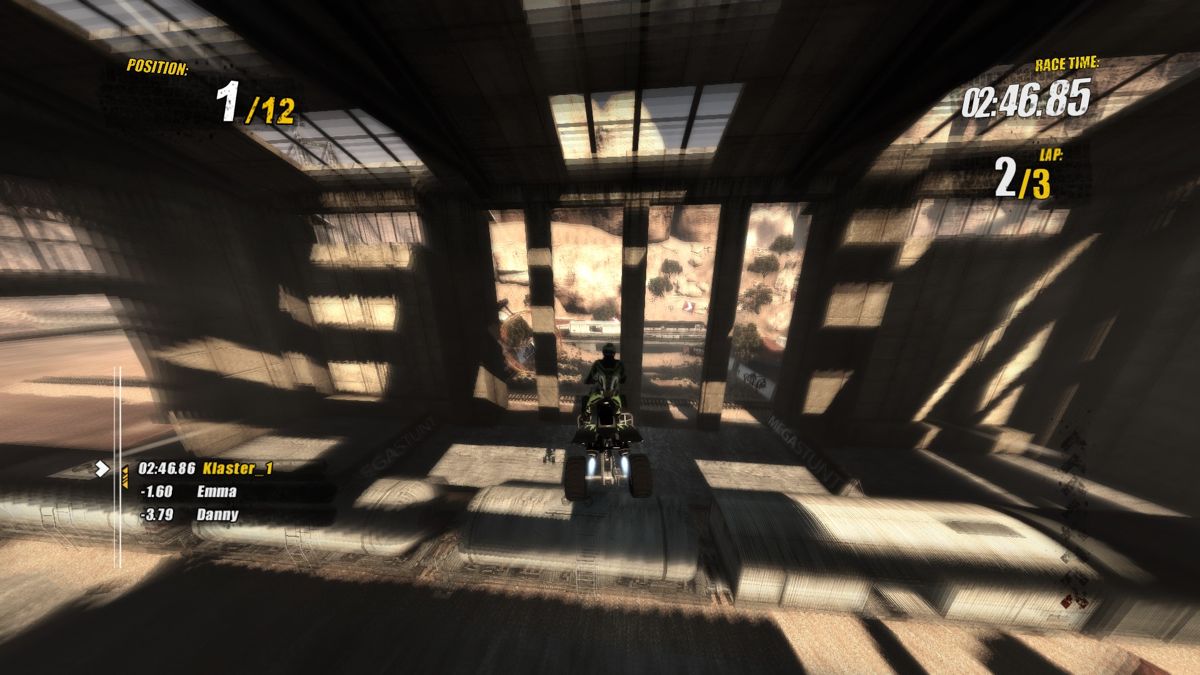 nail'd (Windows) screenshot: You better to jump over the train.