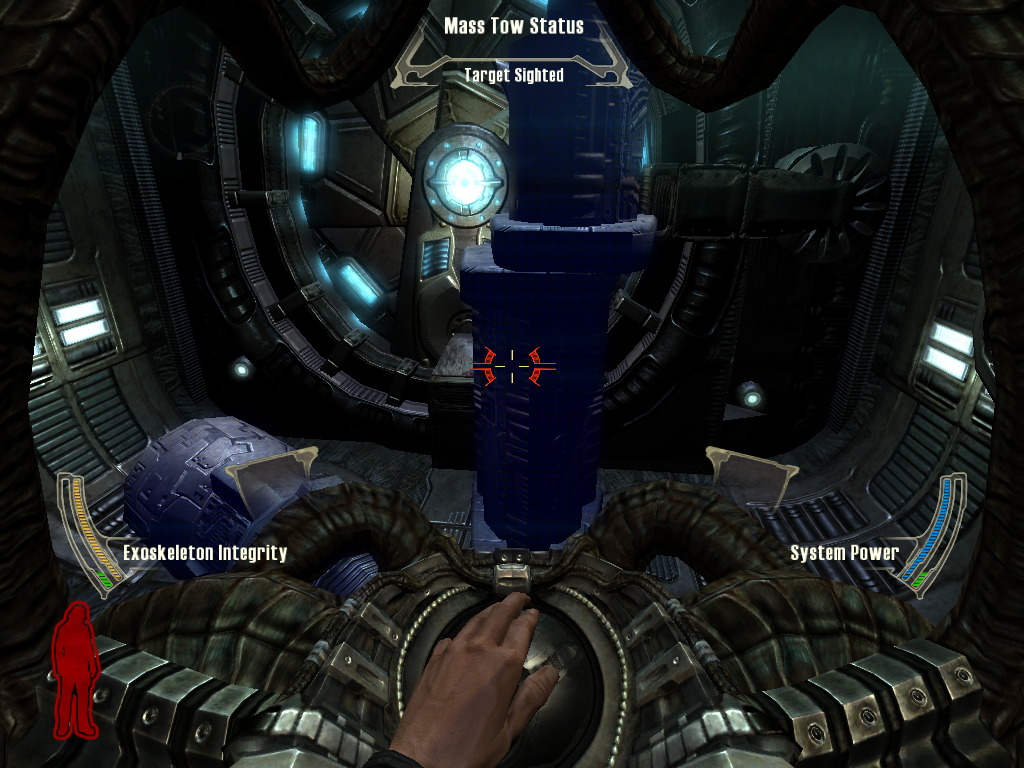 Prey (Linux) screenshot: If that was not enough, you can also fly around using Alien pods!