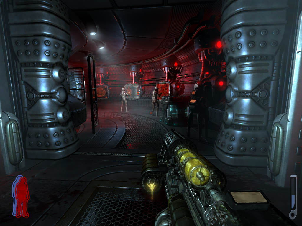 Prey (Linux) screenshot: Many of the other abductees were not as lucky as you...