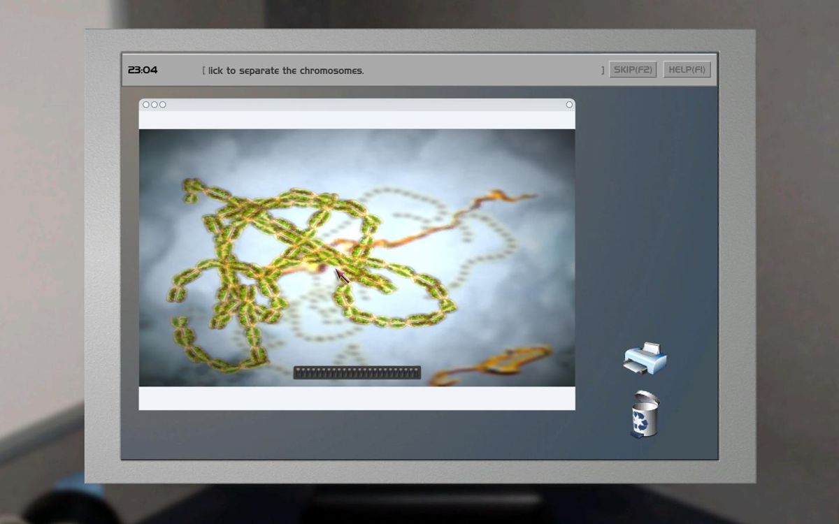 Casebook Trilogy: Special Edition (Windows) screenshot: DNA untangling minigame
