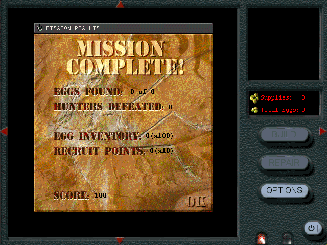 Chaos Island: The Lost World - Jurassic Park (Windows) screenshot: Mission complete!