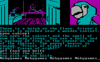 Treasure Island (DOS) screenshot: Silver's parrot