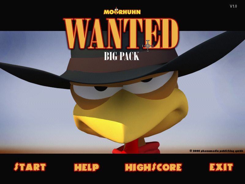 Crazy Chicken: Wanted (Windows) screenshot: The Menu screen