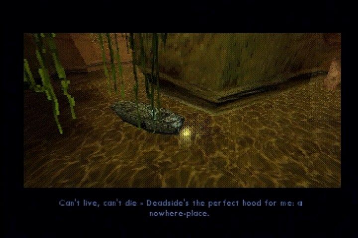Shadow Man (PlayStation) screenshot: Meanwhile in the present, Mike arrives at Nettie's hideout.
