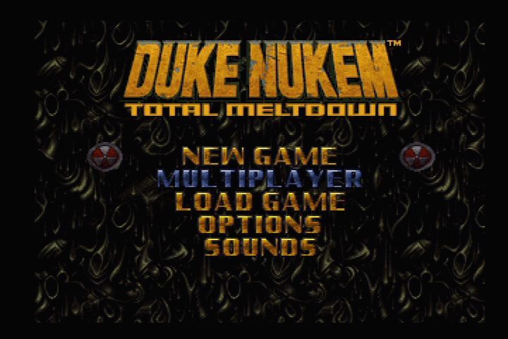 Duke Nukem 3D (PlayStation) screenshot: Main menu