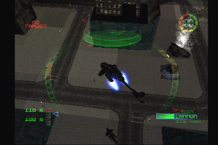 G-Police (PlayStation) screenshot: Havoc on patrol