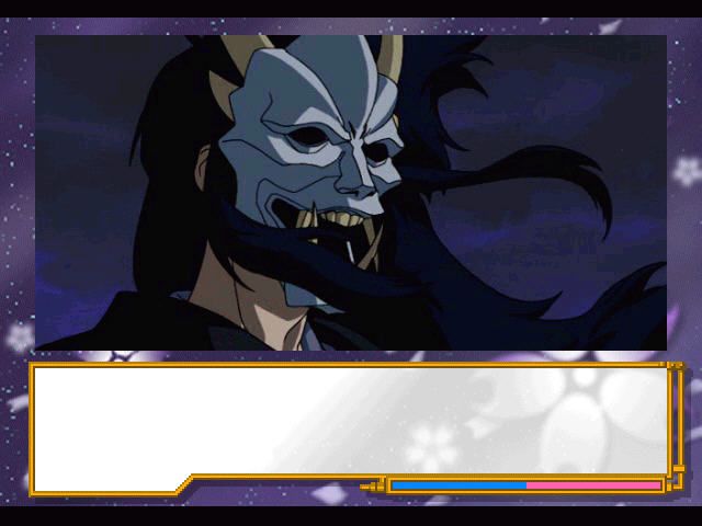 Sakura Taisen 2: Kimi, Shinitamou Koto Nakare (Windows) screenshot: The Demon King is one of the game's primary antagonists. "Who is the man behind the mask?" - that is the question that will be answered much, much later...
