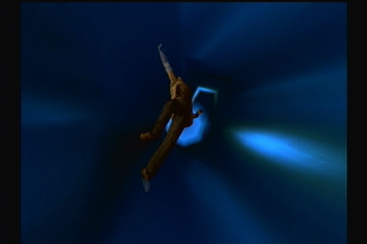 Shadow Man (Dreamcast) screenshot: Traveling between worlds has a smoother effect to it.