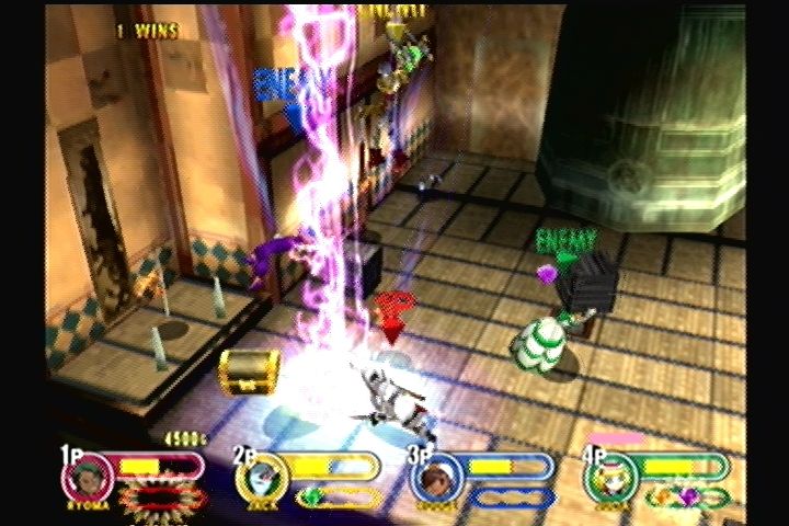 Power Stone 2 (Dreamcast) screenshot: Collect stones for power attacks.