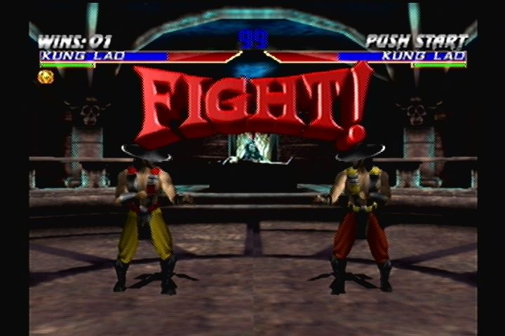 Mortal Kombat Gold (Dreamcast) screenshot: FIGHT!