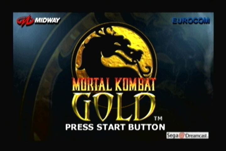 Mortal Kombat Gold (Dreamcast) screenshot: Title screen