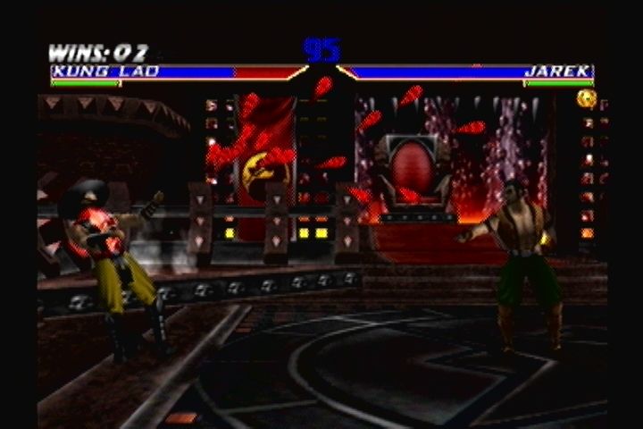 Mortal Kombat Gold (Dreamcast) screenshot: Jarek vs Kung Lao