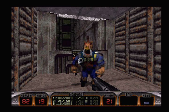 Duke Nukem 3D (PlayStation) screenshot: Character sprite detail