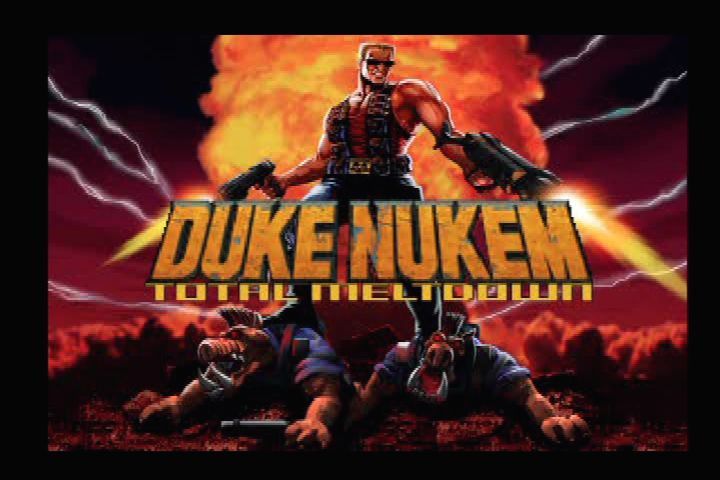 Duke Nukem 3D (PlayStation) screenshot: Total Meltdown title screen