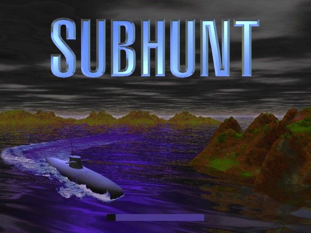 Subhunt (DOS) screenshot: The game load screen