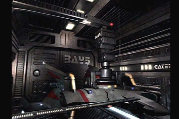 Vanark (PlayStation) screenshot: The Mk6 fighter up-close.