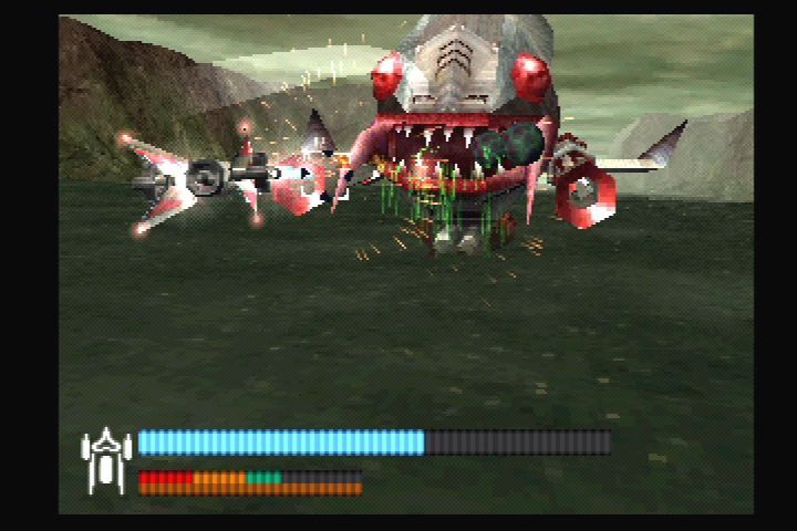 Vanark (PlayStation) screenshot: First mini-boss, and he looks hungry.