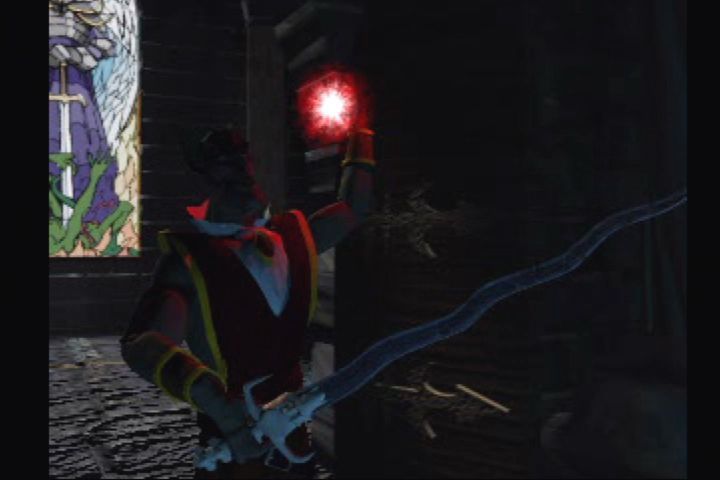 Blood Omen: Legacy of Kain (PlayStation) screenshot: Vorador shows up at the Circle of Nine's meeting.