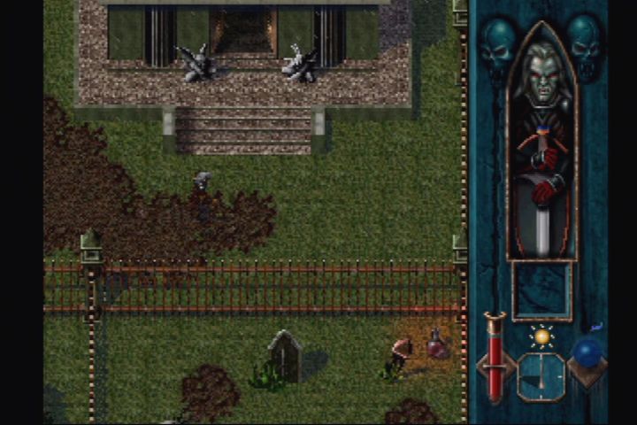 Blood Omen: Legacy of Kain (PlayStation) screenshot: Outdoor areas lead to new dungeons.