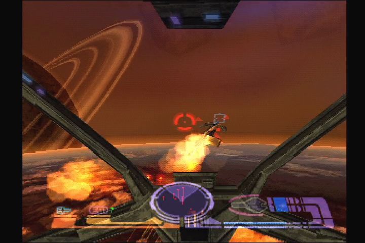 Star Trek: Invasion (PlayStation) screenshot: Chase them down, and take them out.