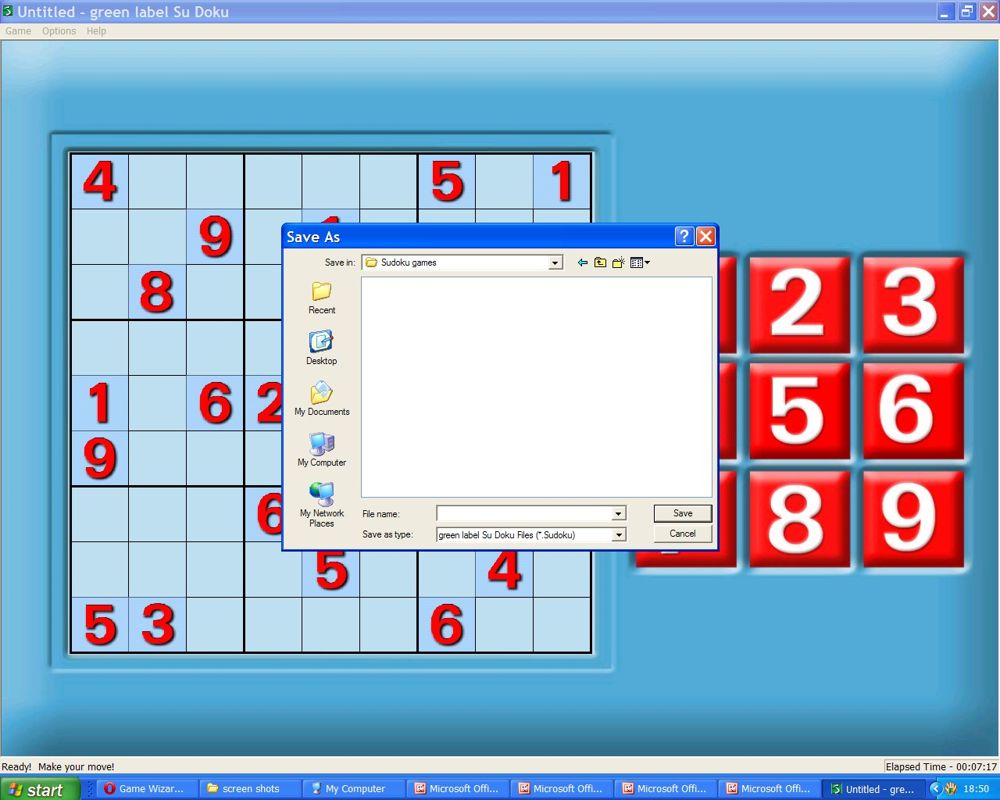 Screenshot of Su Doku (Windows, 2006) - MobyGames