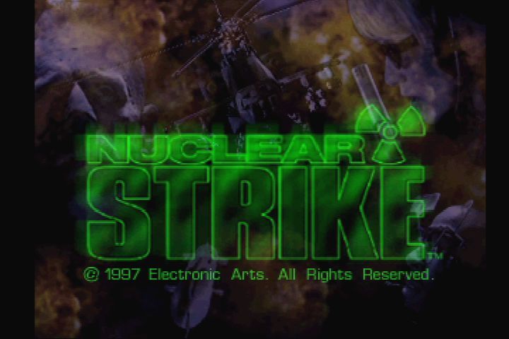Nuclear Strike (PlayStation) screenshot: Title screen